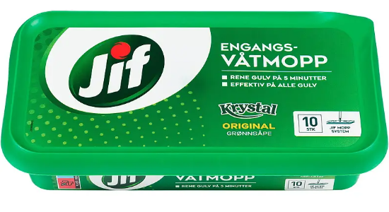 Jif Engangsvåtmopp 10stk Krystal