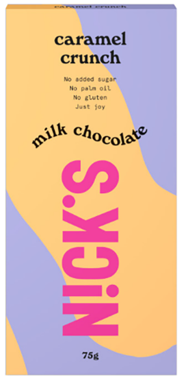 Nick's Chocolate Caramel Crunch 75g