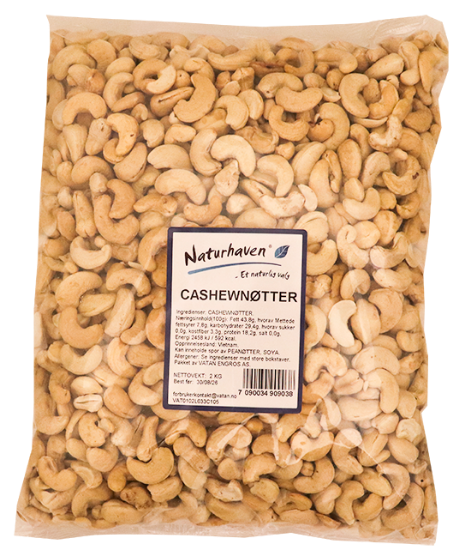 Naturhaven Cashewnøtter 2kg