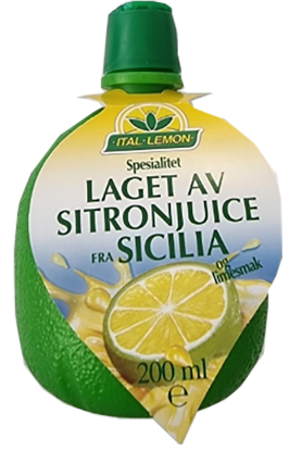 Sitronjuice m/Limearoma 200ml
