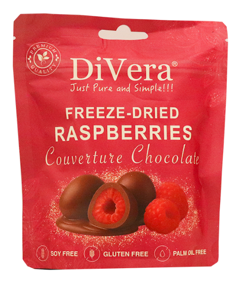 DiVera Freeze Dried Raspberries Chocolate 55g