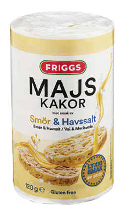 Maiskake Smør & Havsalt 120g