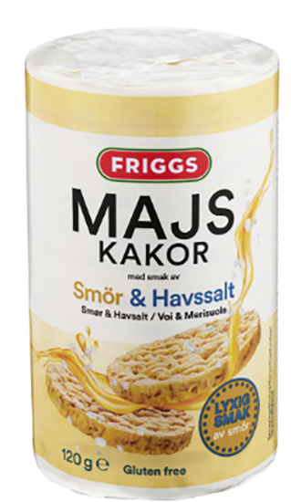 Maiskake Smør & Havsalt 120g