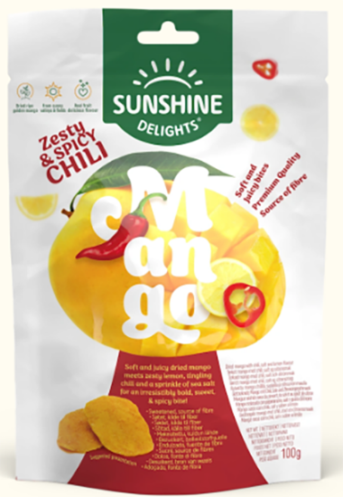 Tørket Mango Zesty & Spicy 100g
